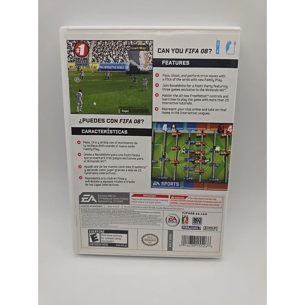 FIFA Soccer 08 Nintendo Wii Game with Manual‎